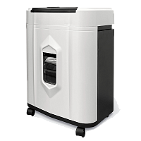 АП20-5 Уничтожитель документов ГЕЛЕОС АП20-5, DIN P-5 (5 ур-нь секр.), фрагмент 1,9х12мм, АВТОПОДАЧА 131 лист (70г/м2), пл.карты/скрепки/скобы, 20 литров