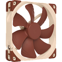 NF-A14PWM Кулер для корпуса/ Case Cooler Noctua NF-A14 PWM (140x140x25mm, 4-pin PWM, 82.5CFM, 24.6dBA, 1500RPM, Beige/Brown)