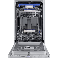 MLP-08PRO Посудомоечная машина MAUNFELD/ Посудомоечная машина MAUNFELD MLP-08PRO, встраиваемая 45 см, вместимость 10 комплектов, 8 программ, луч на полу, дисплей, режим 1/2 загрузки, третий уровень загрузки, отсрочка старта, аквастоп, внутреннее освещение