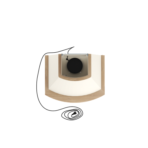 843334 GOOD, Кухонная вытяжка ELIKOR Ротонда 60П-650-П3Л бежевый/дуб неокр.съемное фото 5