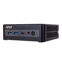 FN2-i51335R16N5I6BWP Мини ПК/ HIPER FACTUM FN2 Intel Core i5 1335U(1.3Ghz)/16384Mb/512PCISSDGb/noDVD/BT/WiFi/war 1y/0.4kg/черный/Win11Pro + WiFi 6, BT 5.2,Чёрный, БП 90Вт, VESA крепление