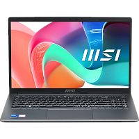 9S7-15S111-1099 Ноутбук MSI Modern 15 F1MG-1099RU Core 7 150U 16Gb SSD512Gb Intel Graphics 15.6" IPS FHD (1920x1080) Windows 11 Pro grey WiFi BT Cam (9S7-15S111-1099)