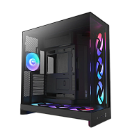 CM-H92FB-P1 Корпус без блока питания/ Case NZXT H9 Flow RGB+ (2025), Midi-Tower, TG, 6x140mm RGB + 1x120mm RGB, 2xUSB-A 3.2 + 1xUSB-C 3.2, E-ATX, ATX, mATX, mITX Black