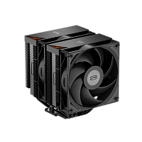 RT620ProDigitalBK Кулер для процессора/ CPU Cooler PCCooler RT620Pro Digital BK (265W, 4-pin PWM, 157.5mm, Al/Cu, 6x6mm, 2x120mm, 73.32CFM, 34.9dBA, 2200RPM, S: 1851/1700/1200/115X, AM5/AM4, black)