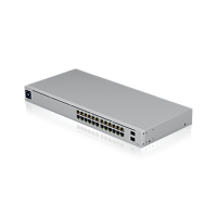 USW-24-POE Коммутатор/ 24-port, Layer 2 PoE switch with a fanless cooling system.95W total PoE availability
