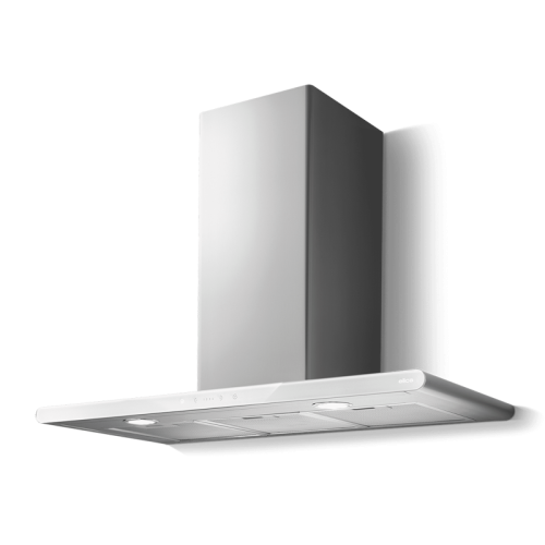 GALAXYWHIX/A/80-PRF0009822B Вытяжка ELICA/ Т-образная, 80 см, 1200 м3, белое стекло+нержавеющая сталь