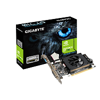 GV-N710D3-2GL Видеокарта/ VGA GIGABYTE NVIDIA GeForce GT 710 2GB, DDR3/64-bit, PCIe 2.0, 1xD-Sub, 1xDVI-D, 1xHDMI 1.4, 1-slot