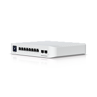 USW-Pro-8-POE Коммутатор/ UniFi Pro 8 PoE has 8 ports (6 PoE+, 2 PoE++), 120W total PoE, 56 Gbps switching