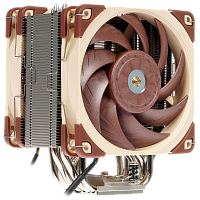 NH-U12A Кулер для процессора/ CPU Cooler Noctua NH-U12A (169W, 4-pin PWM, 158mm, Al/Cu, 7x6mm, 2x120x120x25mm, 60CFM, 22.6dBA, 2000RPM, S: 1851/1700/1200/115X, AM5/AM4, Beige/Brown)