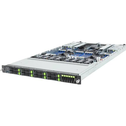 6NR184S91DR000AAV1Z0 Серверная платформа/ Gigabyte R184-S91-AAV1, 1U, 2x LGA 4710 (Socket E2) 350W, 32x DDR5, 6 x 9.5mm E1.S NVMe + 8x 2.5" NVMe/SATA/SAS-4* (need hba/raid), 2 x M.2 (2280/22110) + Internal M.2 (2280), 2 x 1 Gb/s LAN (Intel I350-AM2) + 1x