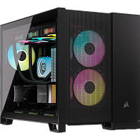 CC-9011263-WW Корпус без блока питания/ Case Corsair 2500D Airflow, Midi-Tower, TG, no fan, 2xUSB-A 3.2, 1xUSB 3.2 Type-C, mATX, mITX Black