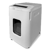 АП55-5 Уничтожитель документов ГЕЛЕОС АП55-5, DIN P-5 (5 ур-нь секр.), фрагмент 1,9х12мм, АВТОПОДАЧА 400 лист (70г/м2), пл.карты/скрепки/скобы, 55 литров