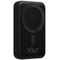 KW101Black Портативный аккумулятор TOLT Seg KW101 Black, 10000mAh, 22,5W, fast charging and PD, wireless, magnetic, black, CCC/ Powerbank TOLT Seg KW101 Black, 10000mAh, 22,5W, fast charging and PD, wireless, magnetic, black, CCC