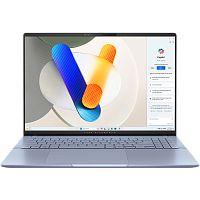90NB1551-M009J0 Ноутбук/ ASUS S5606CA-RI174W 16"(2880x1800 OLED)/Intel Core Ultra 7 255H(2Ghz)/32768Mb/1024PCISSDGb/noDVD/Int:Intel Arc graphics/Cam/BT/WiFi/75WHr/war 1y/1.5kg/Mist Blue/Win11Home