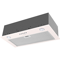 CROSBYSINGL60BEIGE ВЫТЯЖКА MAUNFELD CRCROSBY SINGL 60 BEIGE/ Полновстраиваемая, 60см, 850 м3, кнопочное управление, LED, площадь кухни до 30м2, опция: угольный фильтр CF140C-2шт, бежевый