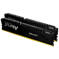 KF552C40BBK2-16 Память оперативная/ Kingston 16GB 5200MT/s DDR5 CL40 DIMM (Kit of 2) FURY Beast Black XMP