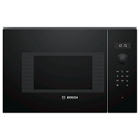 BFL524MB0 Serie 4, Встраиваемая микроволновая печь, черный, LED-дисплей, микроволны до 800 Вт, 5 ступеней мощности микроволн, утапливаемый переключатель, 7 автоматических программ, память на одну пользовательскую программу, многофункциональные часы, рабоч