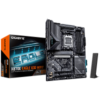 X870EEAGLEX3DWIFI7 Материнская плата Gigabyte X870E EAGLE X WF7 Socket AM5 AMD X870E 4xDDR5 ATX AC`97 8ch(7.1) 5Gigabit RAID+HDMI