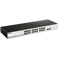 DGS-1210-26/FL2A Коммутатор/ DGS-1210-26/FL Managed L2 Switch 24x1000Base-T, 2x1000Base-X SFP, Surge 6KV, CLI