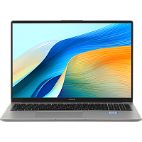 53014MUA Ноутбук Huawei MateBook D 16 MCLG-X MitchellG-W5611D Core i5 13420H 16Gb SSD1Tb Intel UHD Graphics 16" IPS (1920x1200) без ОС silver WiFi BT Cam (53014MUA)