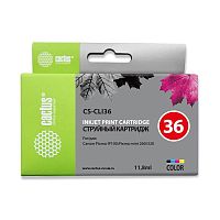 CS-CLI36 -/ Картридж струйный Cactus CS-CLI36 многоцветный (11.8мл) для Canon Pixma iP 100/ MiNi 260