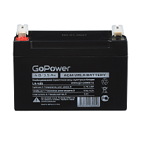 00-00015320 Аккумулятор свинцово-кислотный GoPower LA-435 4V 3.5Ah (1/20)