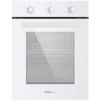 OEF451WH Шкаф духовой электрический HOMSair OEF451WH/ электрический,встраиваемый, механическое управление, 7 функций,51 л., гриль,конвекция, таймер,эмаль легкой очистки, белый