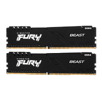 KF432C16BBK2/16WP Память оперативная/ Kingston 16GB 3200MT/s DDR4 CL16 DIMM (Kit of 2) FURY Beast Black (Select Regions ONLY)