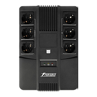 POWERMANBRICK800 ИБП POWERMAN Brick 800, линейно-интерактивный, 800ВА, 480Вт, 3 евророзетки с резервным питанием, 3 евророзетки с фильтрацией, защита RJ45/RJ11, батарея 12В 9Ач 1 шт., 293мм х 202мм х 93мм, 5.2 кг./ UPS POWERMAN Brick 800, line-interactive