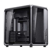 X400Progray Корпус без блока питания/ Case JONSBO X400 Pro, Midi-Tower, TG, no fan, 2xUSB-A 3.0 + 1xUSB-C 3.2, ATX, mATX, mITX Grey