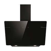 LESSENZABL/A/90-PRF0117374A Вытяжки ELICA/ Пристенная наклонная, 90 см, 1200 куб.м., сенсорное управление, черное стекло