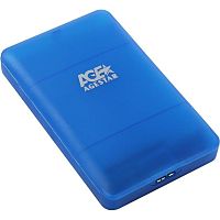 3UBCP3 Внешний корпус для HDD/SSD AgeStar 3UBCP3 SATA USB3.0 пластик синий 2.5" [3UBCP3]