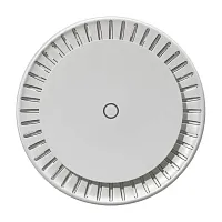 cAPGi-5HaxD2HaxD Точка доступа/ cAP ax Ceiling access point, 2x Gigabit LAN ports, PoE-IN (802.3af/at) & PoE-OUT (Passive PoE up to 57V), Antennas: 2.4 GHz: 2? 6 dBi and 5 GHz: 2? 5.5 dBi, Wireless Standards: IEEE 802.11 a/b/g/n/ac/ax, Simultaneous 574 Mb