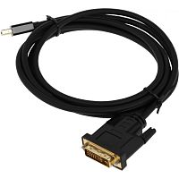 BHPMDPP-DVI-2 Кабель аудио-видео Buro 1.1v miniDisplayport (m)/DVI-D (Dual Link) (m) 2м. позолоч.конт. черный (BHP MDPP-DVI-2)