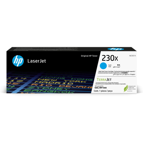 W2301X Тонер-картридж/ HP 230X Cyan Original LaserJet Toner Cartridge W2301X Тонер-картридж/ HP 230X Cyan Original LaserJet Toner Cartridge