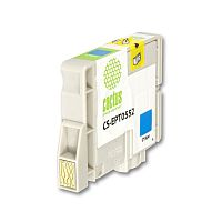 -/ Картридж струйный Cactus CS-EPT0552 T0552 голубой (10мл) для Epson Stylus RX520/Stylus Photo R240