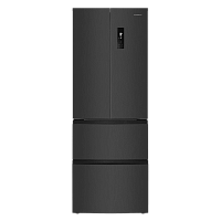 MFF180NFSBE01 Холодильник MAUNFELD/ Холодильно-морозильная комбинация, French Door, 180х71.5х64.5 см, Total No Frost, Инверторный компрессор, зона свежести, Цвет черная нержавеющая сталь