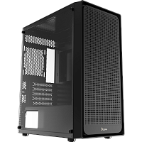 Gamma-C50-BKG000XX-GL Корпус ПК без блока питания/ Case Ocypus Gamma C50 BK, Mini-Tower, TG, no fans, 1xUSB-A 3.0 + 2xUSB 2.0, mATX, mITX Black