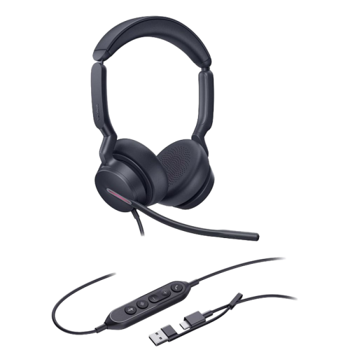 UH46DualUCUSB-C/A Гарнитура проводная/ Yealink UH46 Dual UC USB-C/A [1308183]