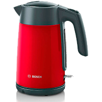 TWK7L464 Электрический чайник Bosch/ Электрический чайник Bosch, объем 1.7 л, закрытая спираль, индикация включения, индикация уровня воды, встроенный фильтр, автоматическое отключение при закипании, защита от перегрева, мощность 2400 Вт, цвет красный