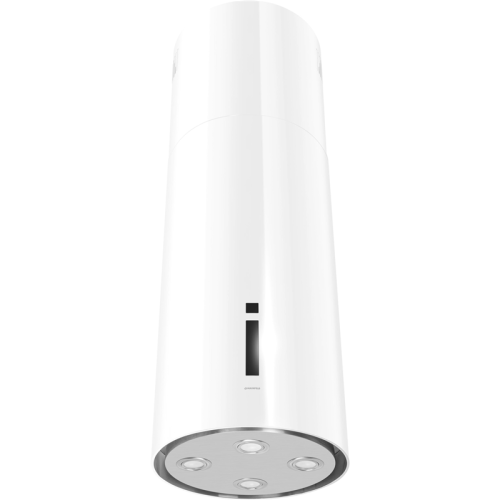 LeeIsla(sensor)39white Вытяжка MAUNFELD/ Островная, потолочный монтаж, цилиндрическая, 38 см, 1000 м3/ч, белый цвет