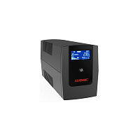 INFOLCD800I Линейно-интерактивный ИБП ДКС серии Info LCD, 800 ВА/480 Вт, 1/1, 3xIEC C13, USB + RJ45, LCD, 1x8Aч
