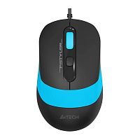FM10BLUE Мышь A4Tech Fstyler FM10 черный/синий оптическая 1600dpi USB 4but (FM10 BLUE)