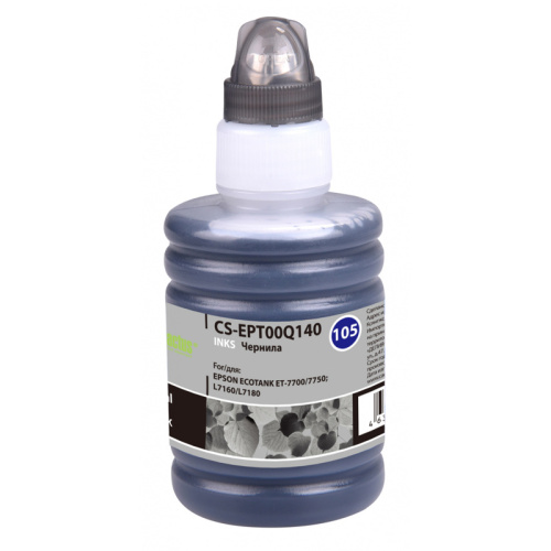 -/ Чернила Cactus CS-EPT00Q140 105BK черный 140мл для Epson L7160/L7180