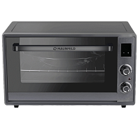 MMO-606MS02 Мини-печь MAUNFELD/ Мини-печь, 2034 Вт, 60 л, 6 режима, механическое управление, таймер, вертел, цвет: серый