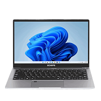 NK14U5 Ноутбук/ Fusion 14"(1920x1080 IPS (матовый))/Intel Core i3 1215U(1.2Ghz)/16384Mb/512SSDGb/noDVD/Int:Intel UHD Graphics/Cam/BT/WiFi/-/57WHr/war 1y/1.5kg/Silver/Win11Home