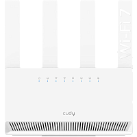 Маршрутизатор/ BE3600 Gigabit Dual Band Wi-Fi 7 Mesh Router, Chipset Broadcom, 802.11be/ax/ac/a/b/g/n, 2882Mbps at 5GHz + 688Mbps at 2.4GHz, 4 x 10/100/1000Mbps Ports, 4 x 5dBi fixed antennas, WiFi router/AP/ Repeater/WISP Mode, PPTP/L2TP/OpenVPN/WireGuar