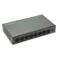 SW-8F Коммутатор неуправляемый/ OSNOVO Неуправляемый коммутатор Fast Ethernet на 8 портов. Порты: 8 x FE (10/100Base-TX). Auto MDI/MDIX Встроенная грозозащита 2кВ. В комплекте БП DC12V(1A). Размеры (ШхВхГ): 138 x 25 x 78мм. Рабочая температура: 0...+40 гр