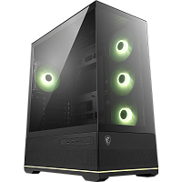 306-7G28R21-JA4 Корпус ПК без блока питания/ Case MSI MAG PANO 110R PZ, Midi-Tower, TG, 4x120mm ARGB, 2xUSB 3.2, 1xUSB 3.2 Type-C, ATX, mATX, mITX Black