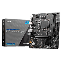 PROH610M-E Материнская плата/ MB MSI INTEL H610 s1700, 2xDDR5(96GB), D-SUB/HDMI 1.4, 1xPCIe 4.0x16, 1xPCIe 3.0, 1xLAN, 4xSATA 6Gb/s, 1xM.2, 2xUSB 3.2, 4xUSB 2.0, 1xPS/2, mATX